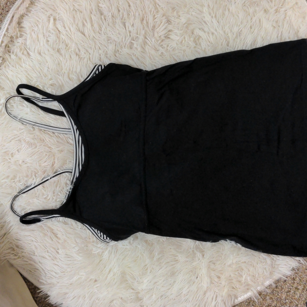 Dry fit workout top with in-built sports bra